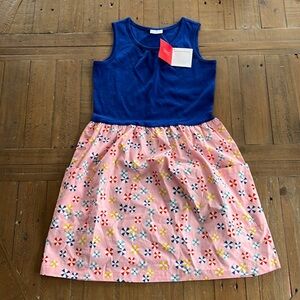 Hanna andersson printed cotton sleeveless dress nwt